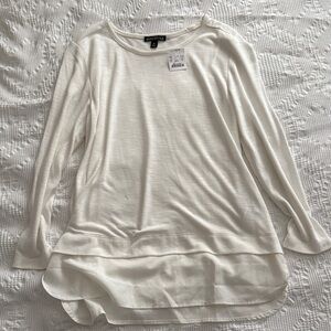 J. Crew Ivory Long Sleeve Tee